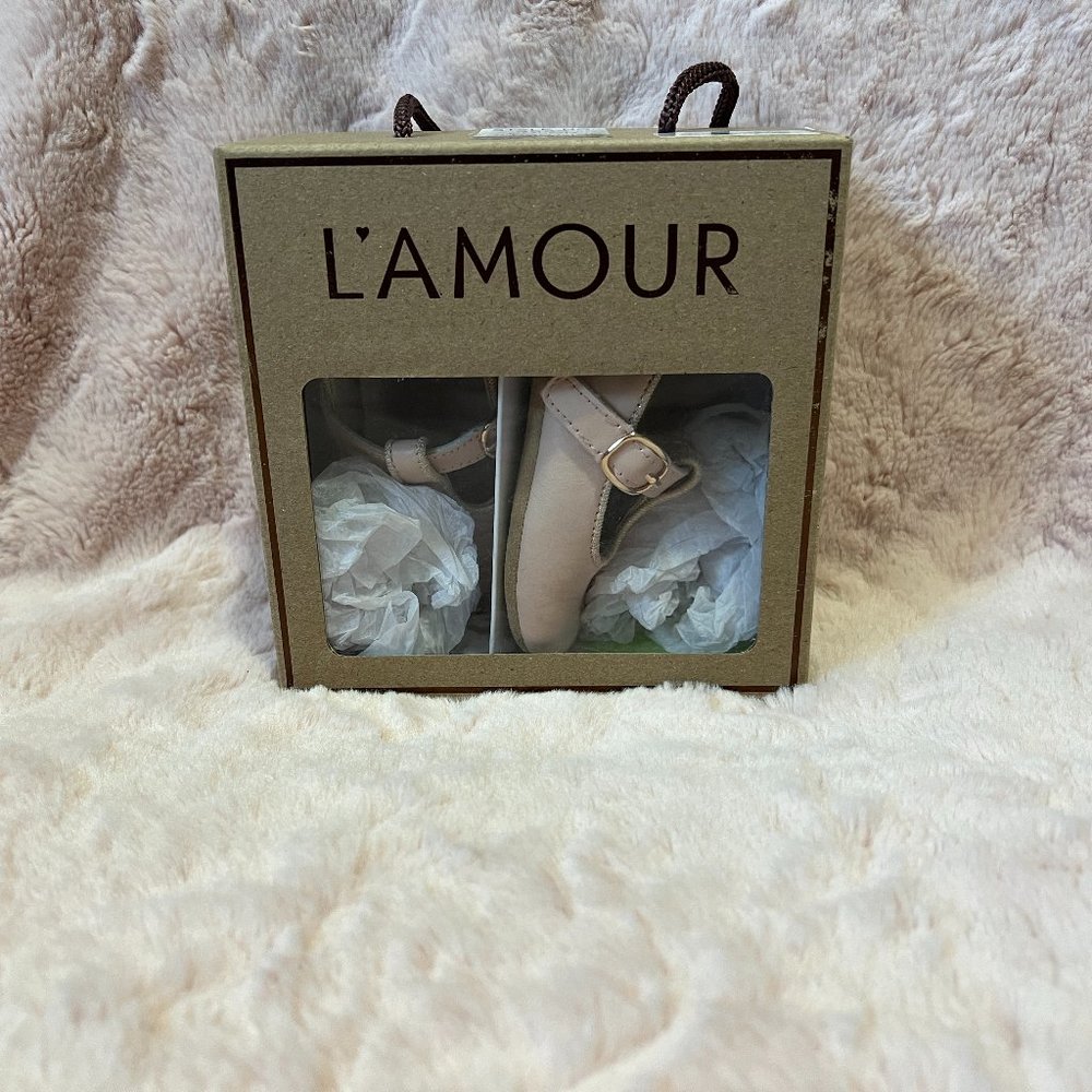 L'Amour Baby Shoes Pink Blush Size 3